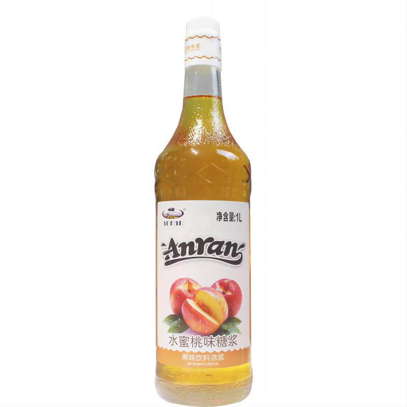 安然水蜜桃糖浆果味饮料调鸡尾酒