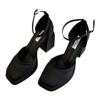 包头厚底凉鞋粗跟百搭高跟鞋