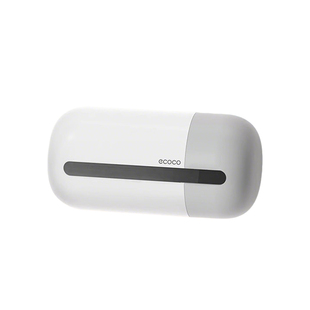 ecoco厨房纸巾盒壁挂式面巾纸洗脸巾卫生间收纳盒免打孔厕所抽纸