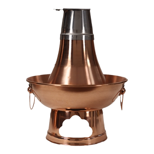 木炭火锅 铜火锅 火力调节烟筒帽冒不锈钢压火帽拔火帽加厚烟筒盖