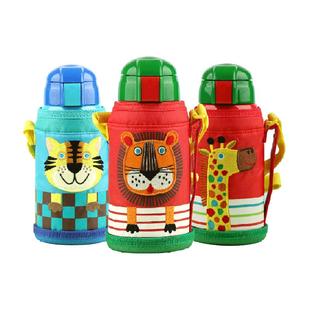 TIGER/虎牌萌趣卡通真空不锈钢吸管保温杯儿童学生上学专用保冷