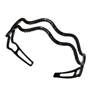 韩国高级感大波浪发箍时尚双层防滑带齿洗脸压发头箍发卡发捆头饰