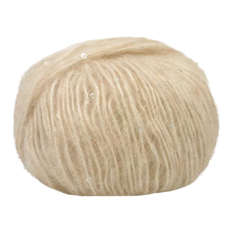 进口亮片羊驼羊毛尼龙混纺编织毛线 lana gatto soffio 50克110米