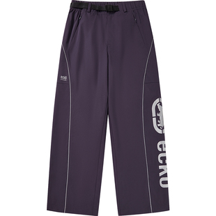 ecko红犀牛  美式户外三防反光条直筒运动休闲裤2025冬季新款长裤