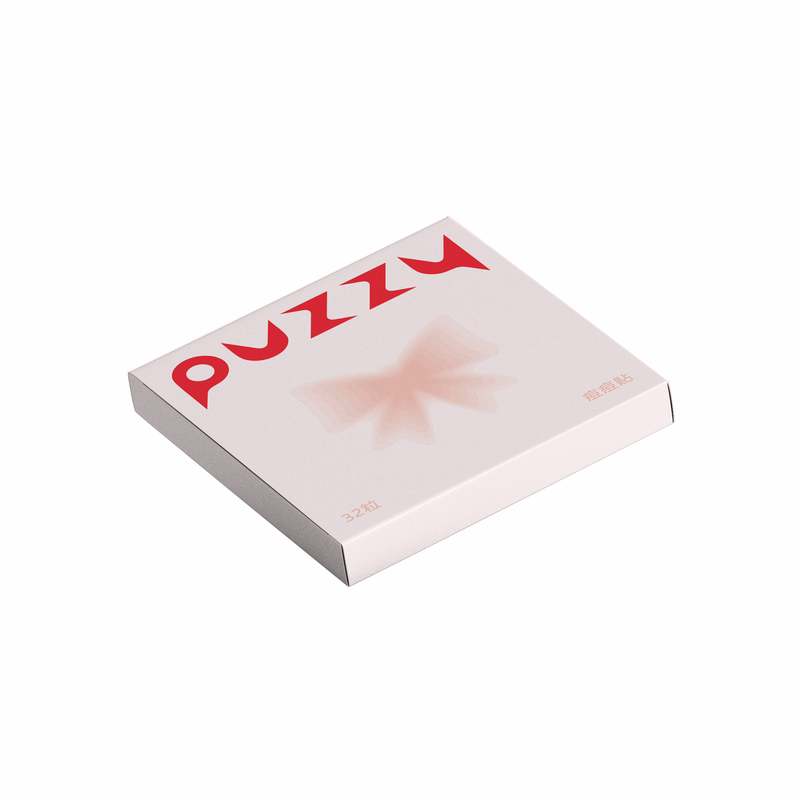 可爱蝴蝶结32粒遮瑕痘痘贴Puzzy