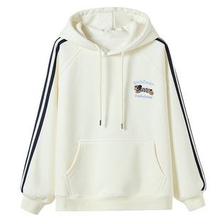 初中女生加绒卫衣套装12岁13岁中学生外套少女上衣高中生加绒卫衣