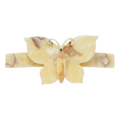 emijay蜂蜜色蝴蝶花朵发夹