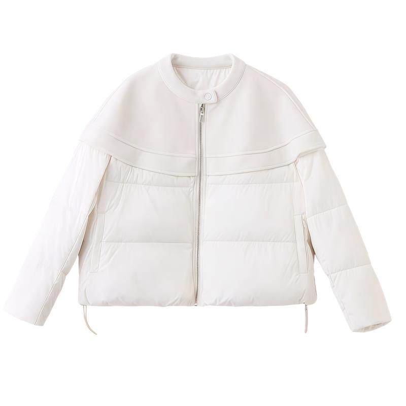 2025新款冬季荷叶边羽绒服女