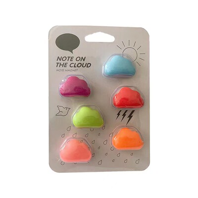 6个云朵音符唱片泰国qualy冰箱贴