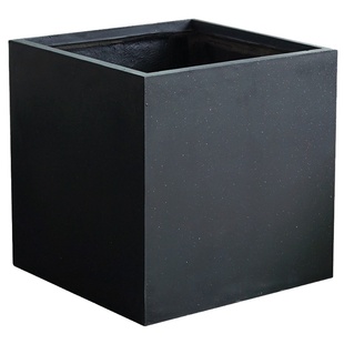 水泥大花盆橡皮树高黑色方形落地绿植龟背竹陶瓷长方形龙血树方盆