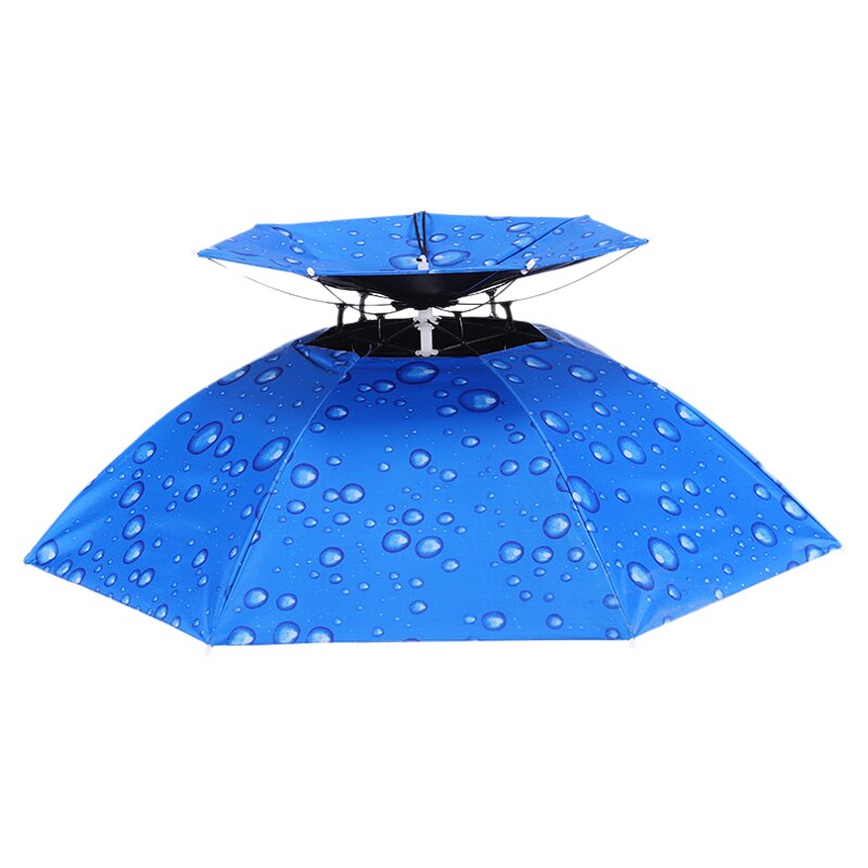 伞帽头戴雨伞帽子钓鱼头戴太阳伞伞