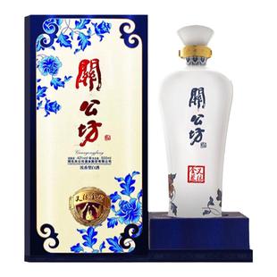 高档白酒 关公坊义结金兰青花韵 42度 500ml 浓香风格 礼盒送长辈