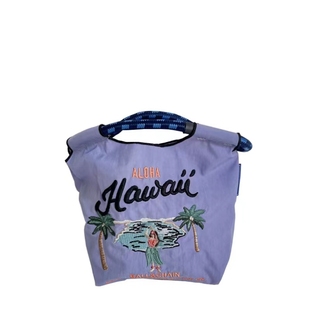 自制mini款刺绣环保布袋女ball＆chain迷你尼龙购物袋手提小包