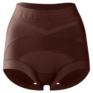 舞青衣美塑暖皮收腹内裤新款高腰保暖塑形提臀舒适无痕抗菌三角裤