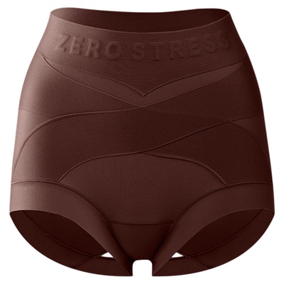 舞青衣美塑暖皮收腹内裤新款高腰保暖塑形提臀舒适无痕抗菌三角裤