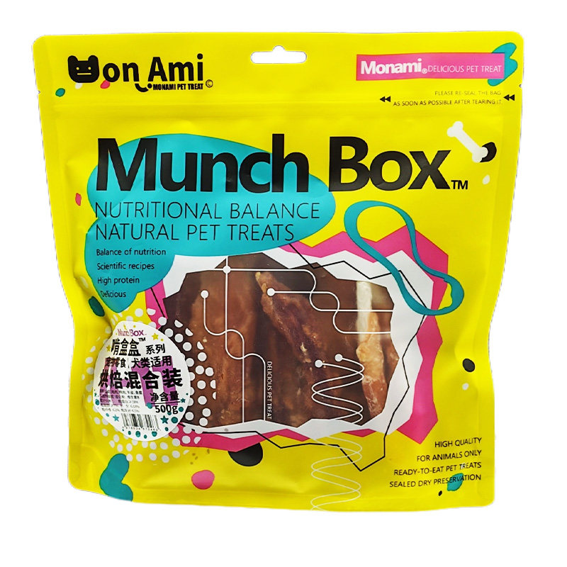 啃盒盒鸡肉鸭肉干鱼肉奖励训练狗零食大型犬风干肉条磨牙棒小型犬