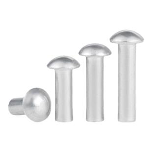 M2-M3M4M5M6 半圆头实心铝铆钉原GB867圆头铆钉敲击铝铆钉批发