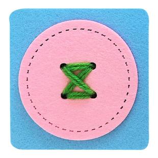 儿童手工缝纽扣穿针线蒙氏动手动脑幼儿园生活区不织布材料教玩具