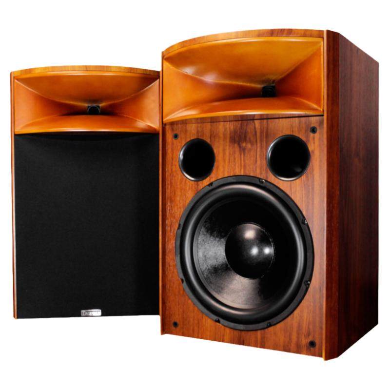 18年诚信店 班龙H15发烧级书架音箱实木号角12寸音箱hifi无源音响