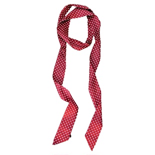 新年红色波点细长条腰带系腰丝巾牛仔裤腰间配饰复古收腰裤带新品