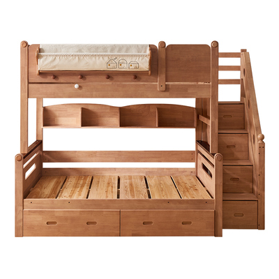 全友家居北欧风高低子母床儿童床