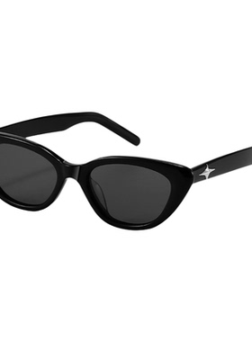 欧美风猫眼墨镜女级感潮防紫外线复古百搭显小脸太阳眼镜街拍遮阳