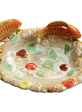 陶瓷收纳装饰盘美式实用美观