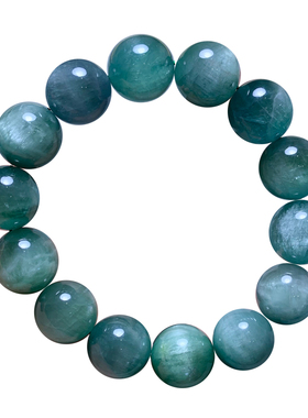 天然猫眼绿锂辉石手链饰品礼物女