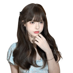 一口喵假发女日常网红长卷发lolita自然逼真新款假头发jk全头套