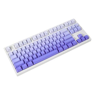KCPMASTER雪青PBT渐变透光键帽