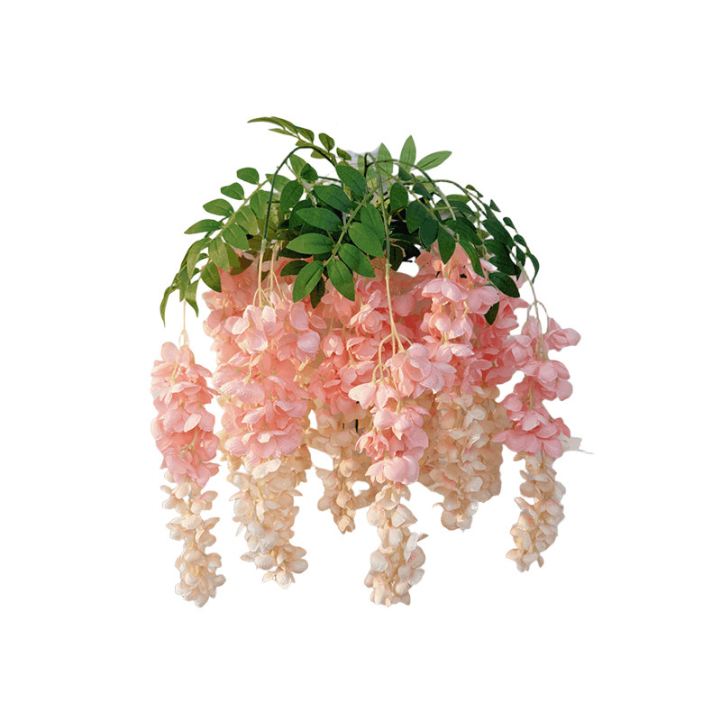 紫罗兰花绢花室内客厅垂吊花藤