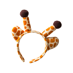 我家那闺女傅园慧同款韩国卡通趣味长颈鹿可爱卖萌发箍动物头箍女