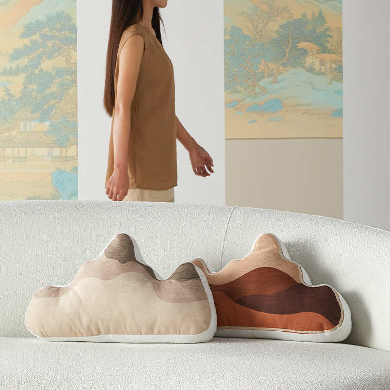 靠山抱枕客厅沙发个性靠枕办公室椅子护腰靠背垫学生宿舍山形靠垫