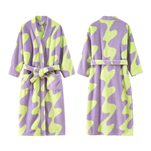 维多利亚珊瑚绒睡袍女款2025新款冬加厚保暖长款浴衣抗静电家居服