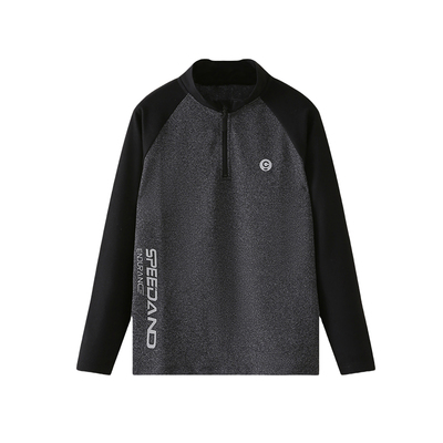 长袖速干运动上衣立领