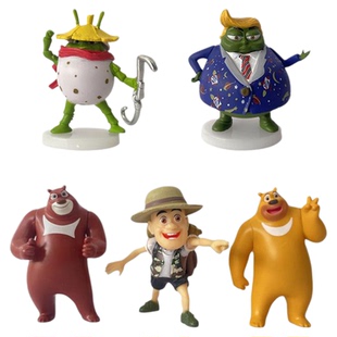 熊出没之神奇宝物熊大熊二光头强蛋壳侠儿童公仔玩偶摆件玩具套装