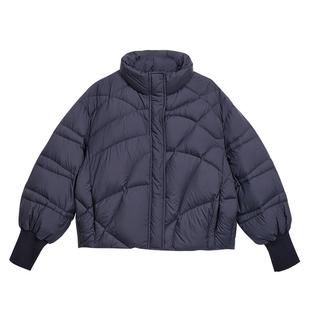 【90白鹅绒】YINER音儿冬季高蓬松云感提花小立领羽绒服