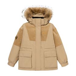 雪中飞短款休闲保暖毛领羽绒服