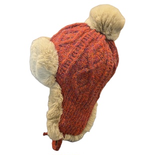 儿童帽子秋冬季保暖加厚简约针织护耳帽男女宝宝出游防风雷锋帽潮