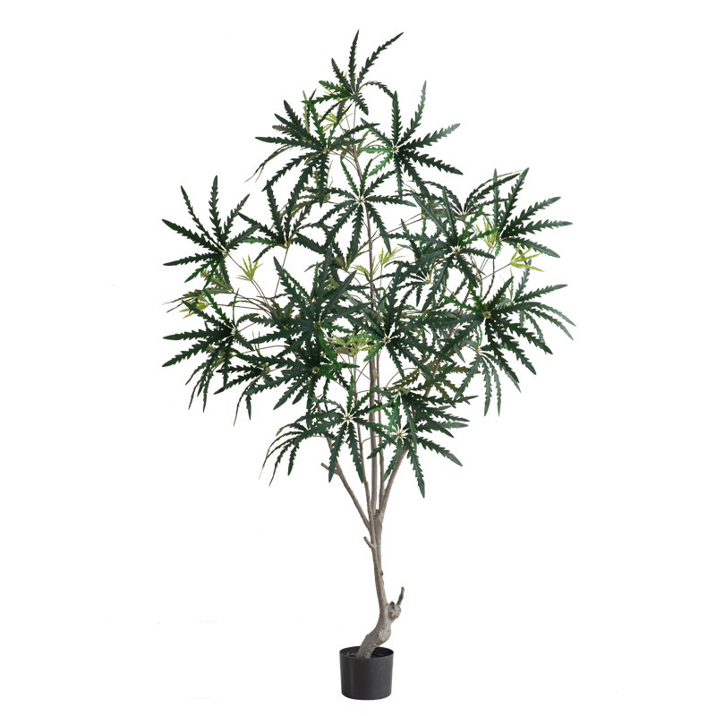 仿真植物盆栽仿生绿植景观孔雀木