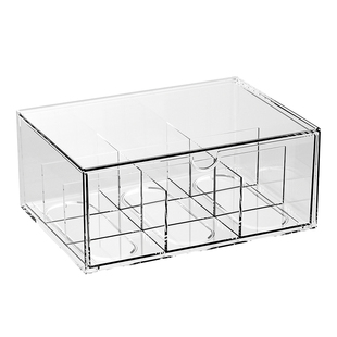 卡片收纳盒亚克力防尘奥特曼小马宝莉吧唧卡牌盒大容量分格卡盒子