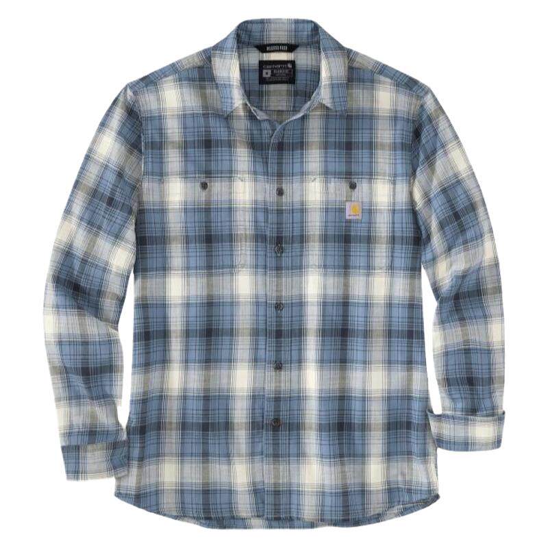 Carhartt/卡哈特男衬衫格子开衫夹克小方格通勤舒适透气潮流春秋