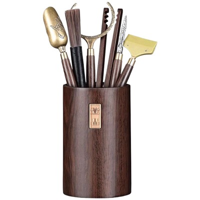 黑檀木茶道六君子套装|204人收藏