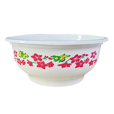 一次性碗圆形注塑花碗吃饭碗加厚