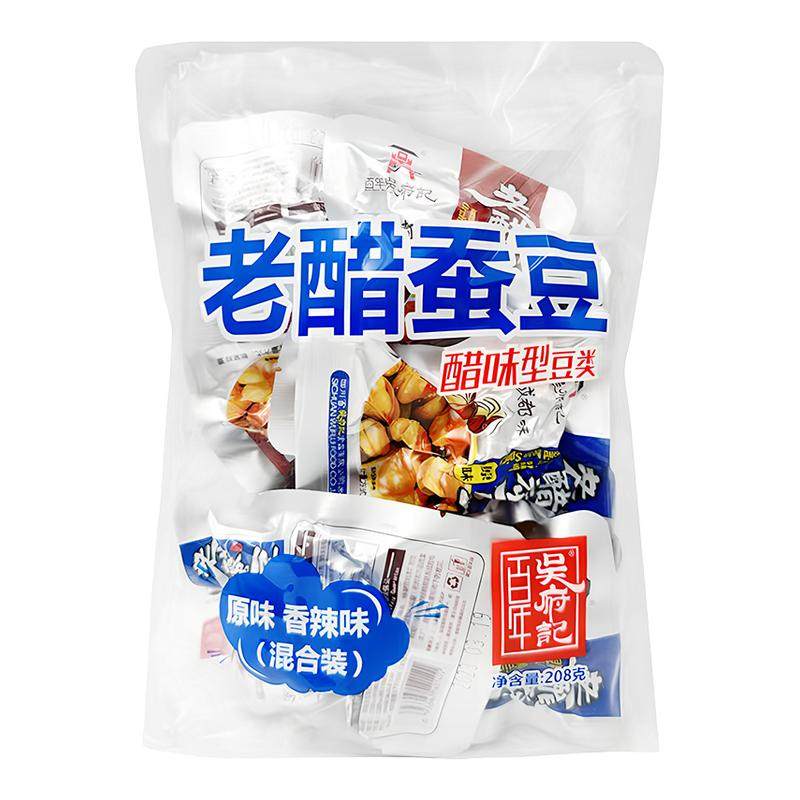 百年吴府记老醋蚕豆胡豆原味香辣味四川特产零食川航同款解馋小吃