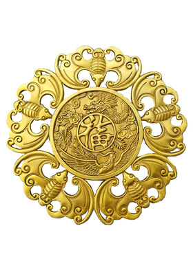 结婚礼物摆件精工装饰品五福临门