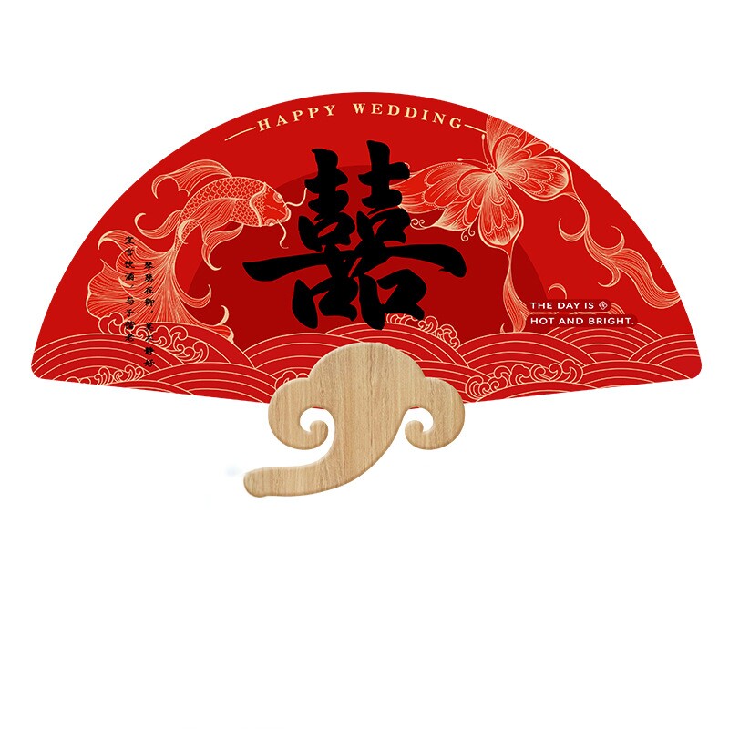 伴娘迎亲手持扇婚礼晨袍拍照用品