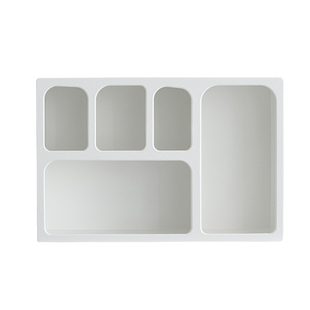 livingplus北欧ins几何长方形白色挂式收纳柜简约墙壁柜客厅吊柜