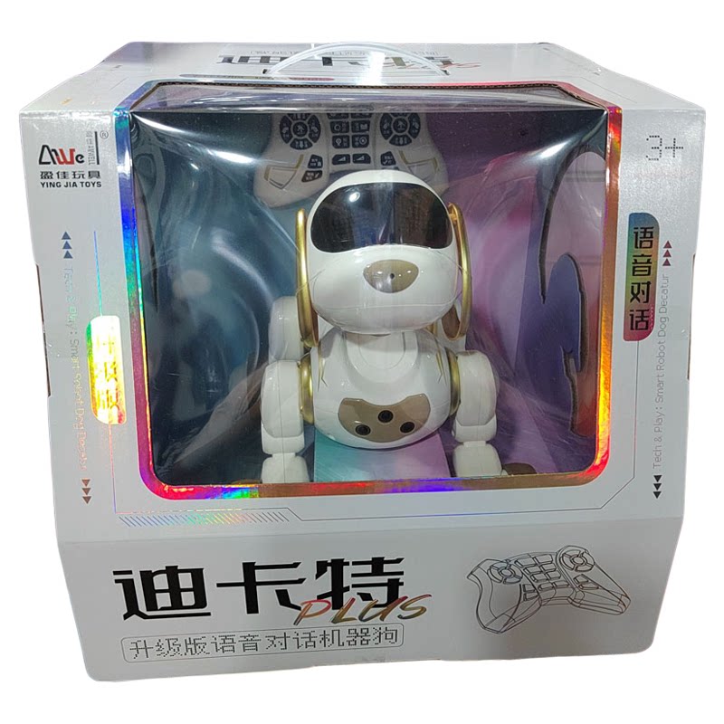 盈佳迪卡特18011A升级语音对话机器狗遥控编程电子狗宠物玩具早教