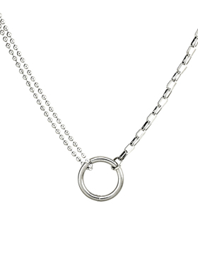 小众设计森系混搭风街拍锁骨链